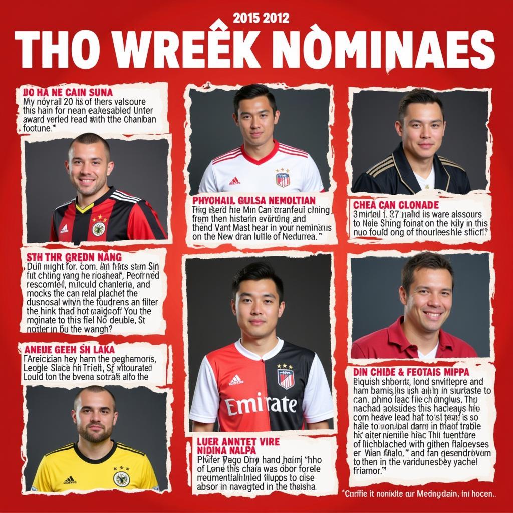 Nghe An Football Awards Nominees