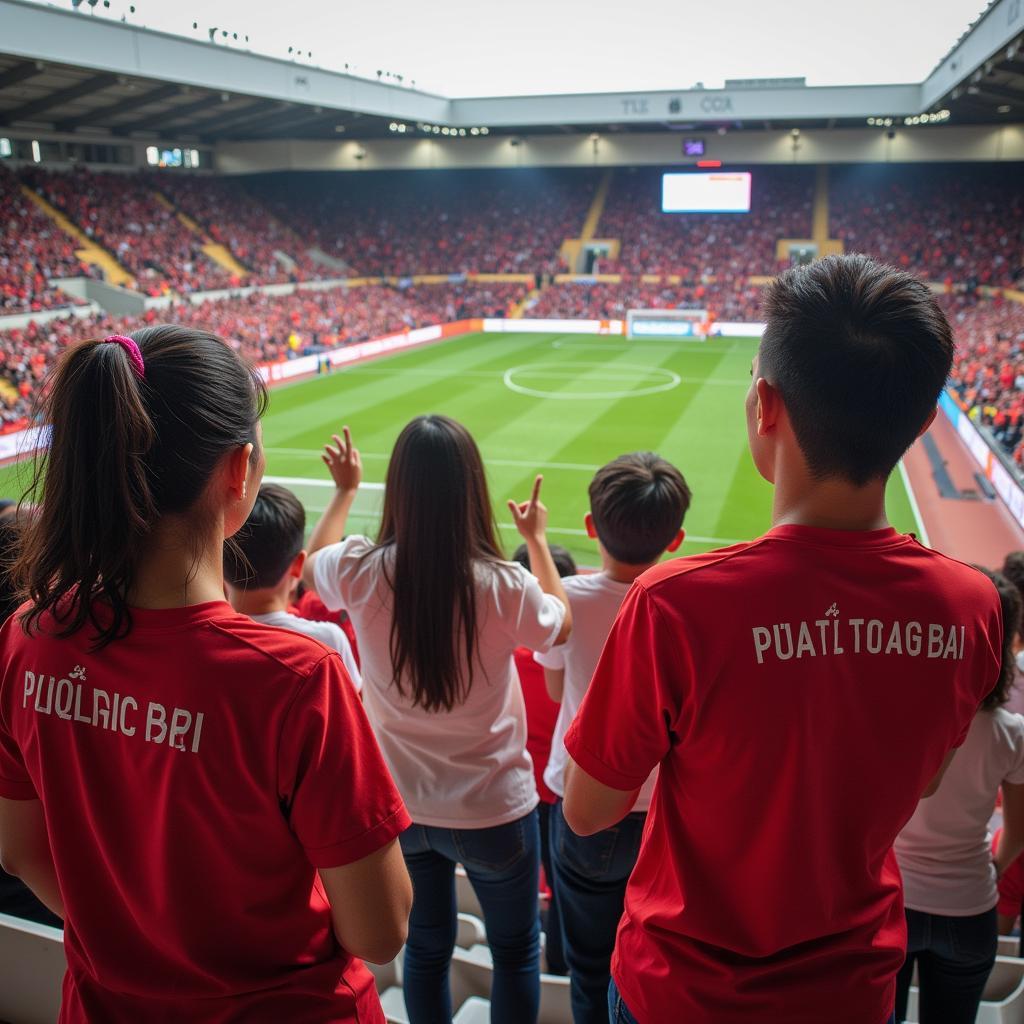 Nguyen Trong Dai's Family Supporting Him at a Match