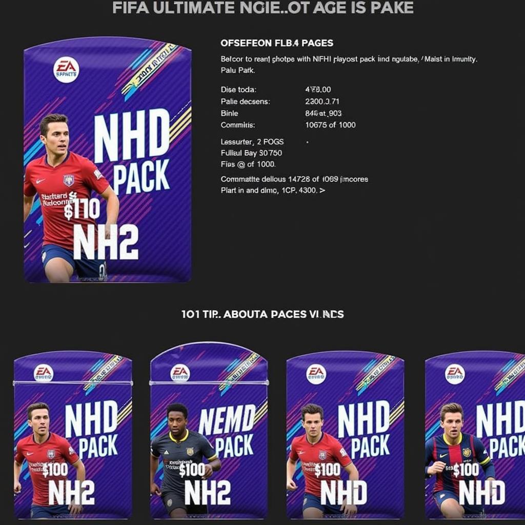 Example of an NHD Player Pack in FIFA Ultimate Team