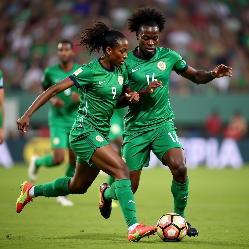 Nigeria National Team on the Attack