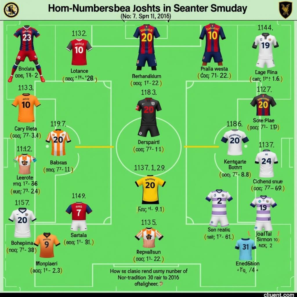 Meaning of Non-Traditional Defender Shirt Numbers