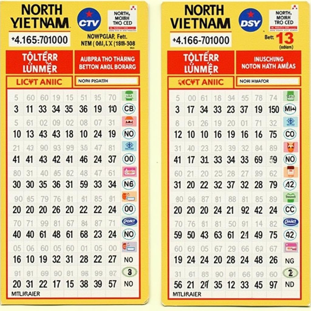 North Vietnam Lottery Ticket