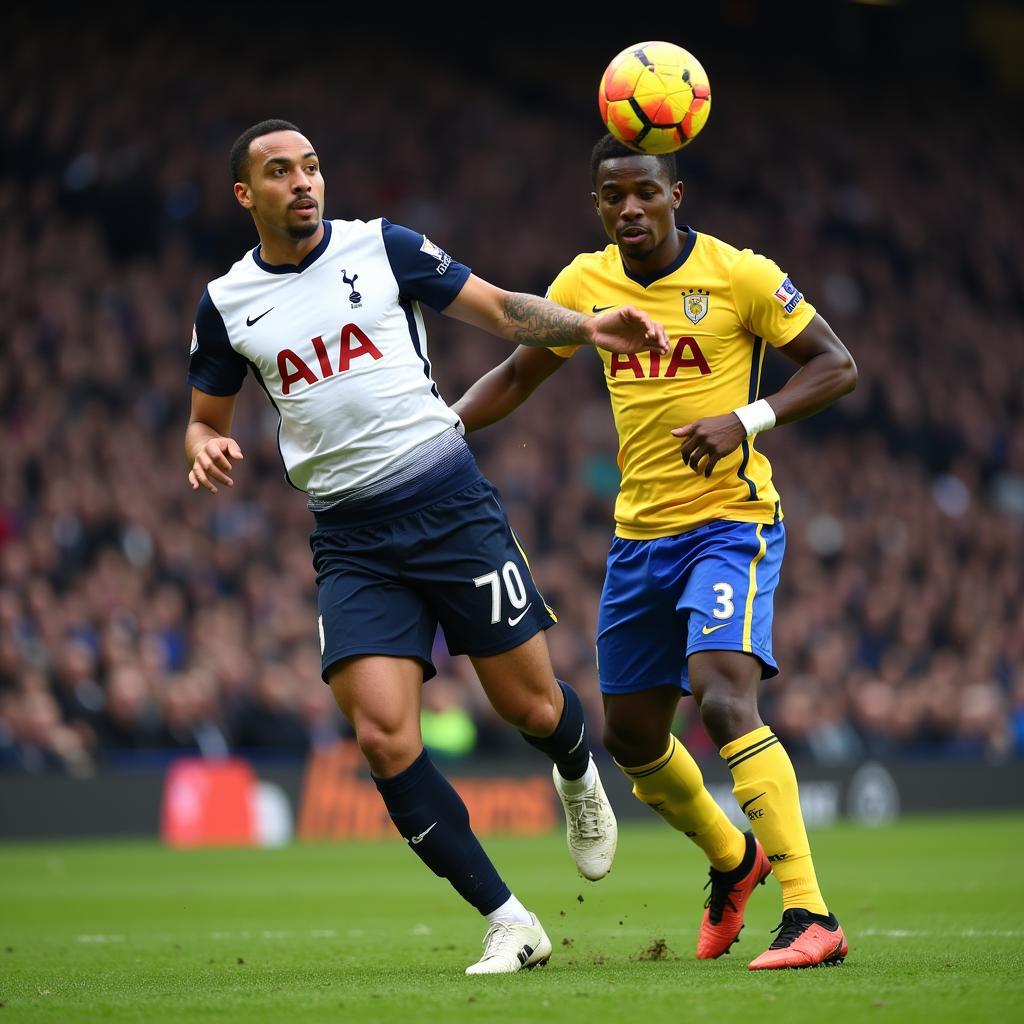 Paulinho during his time at Tottenham Hotspur