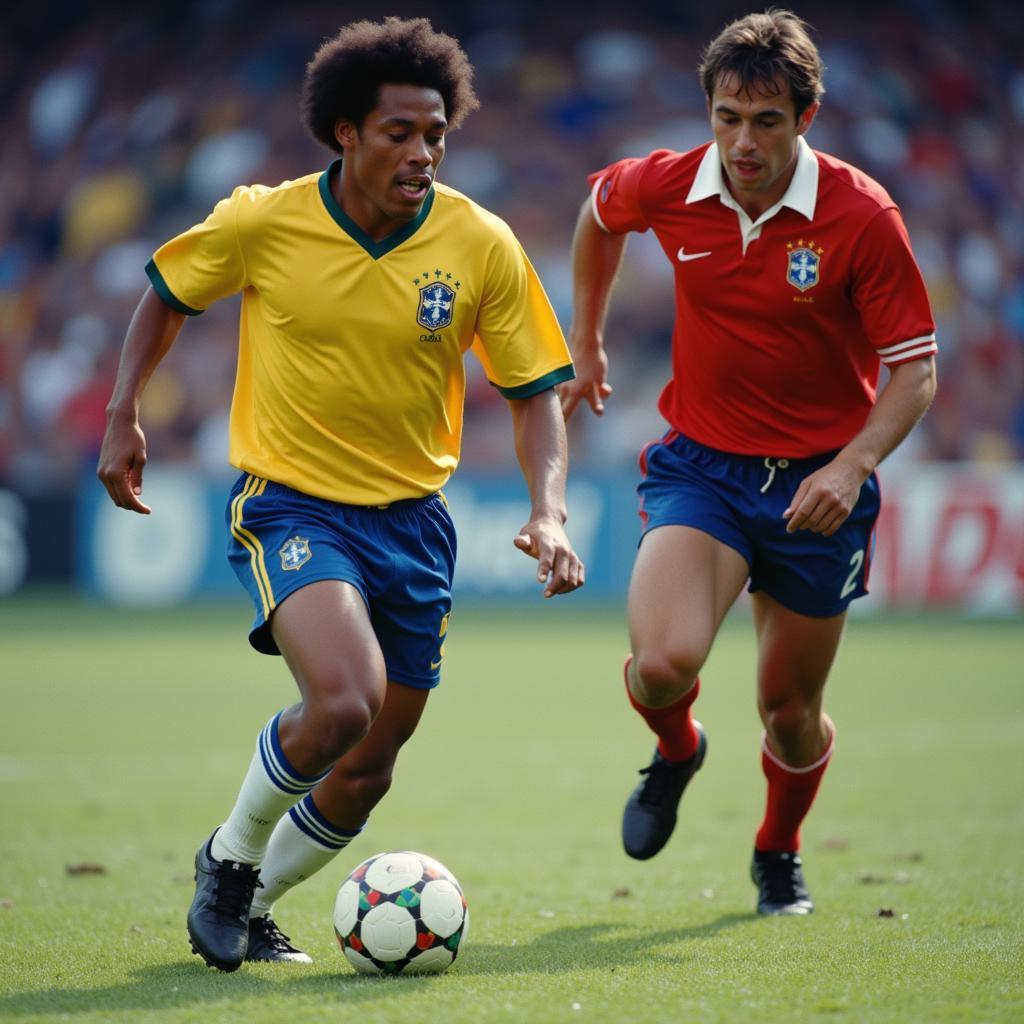 Pele in action for Brazil