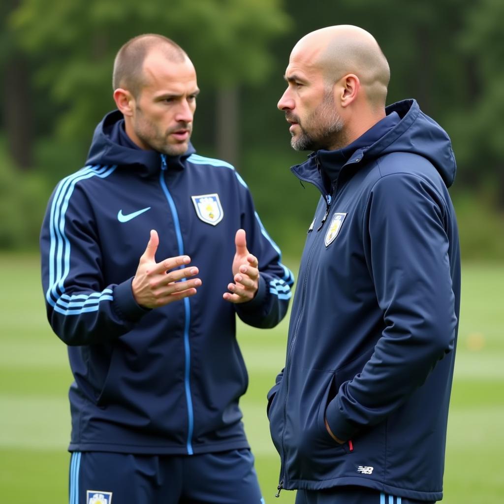 Pep Guardiola Coaching Erling Haaland