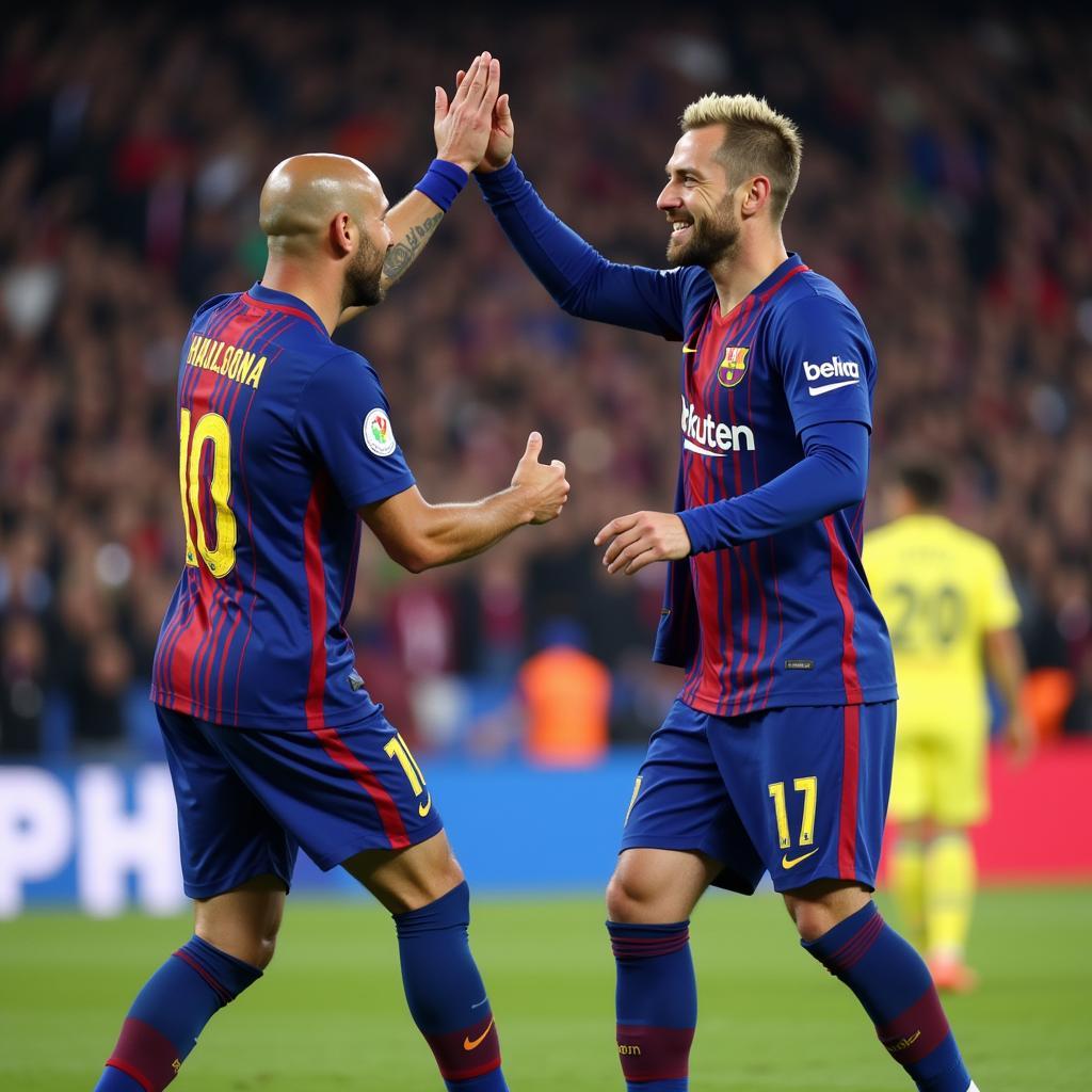 Pep Guardiola and Erling Haaland celebrating a goal