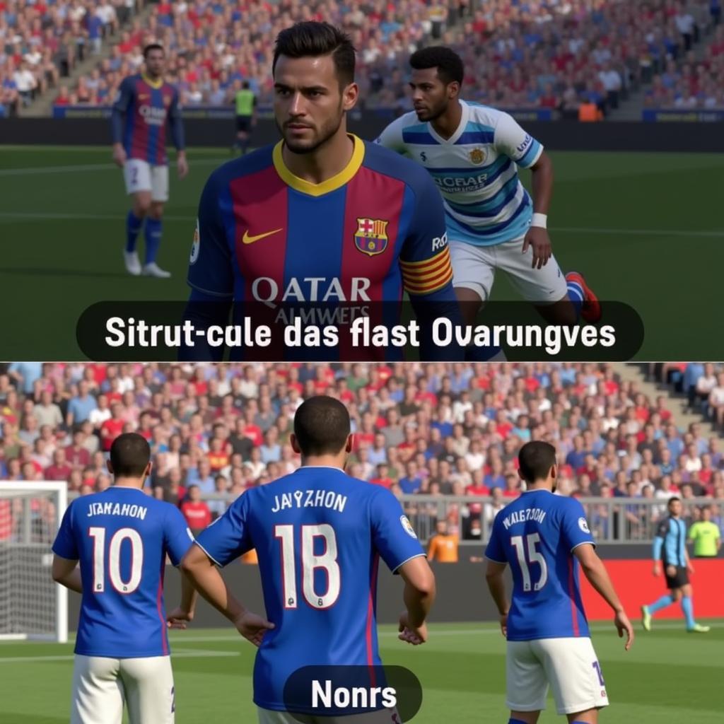 Player Names Displayed in PES 2019 Gameplay