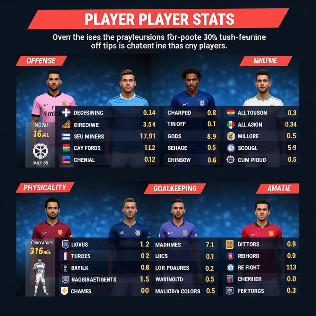 PES 2019 Mobile Player Stats Overview