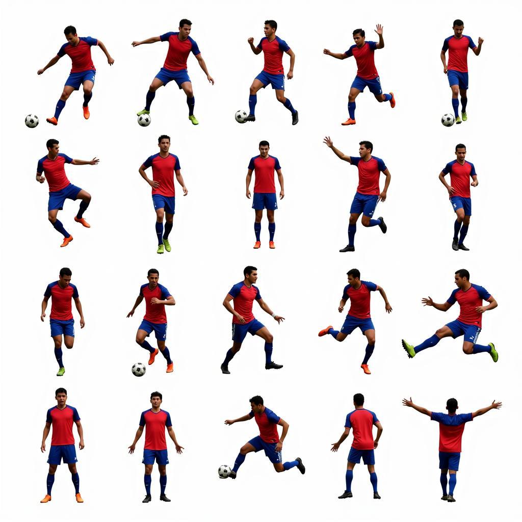 Collection of PNG images showcasing Philippine football players in action