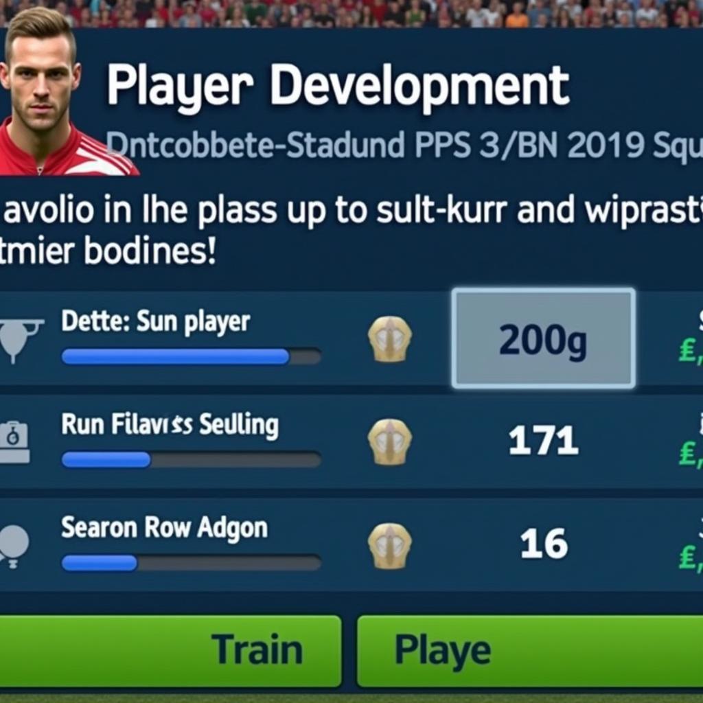 Player Development in PES 2019