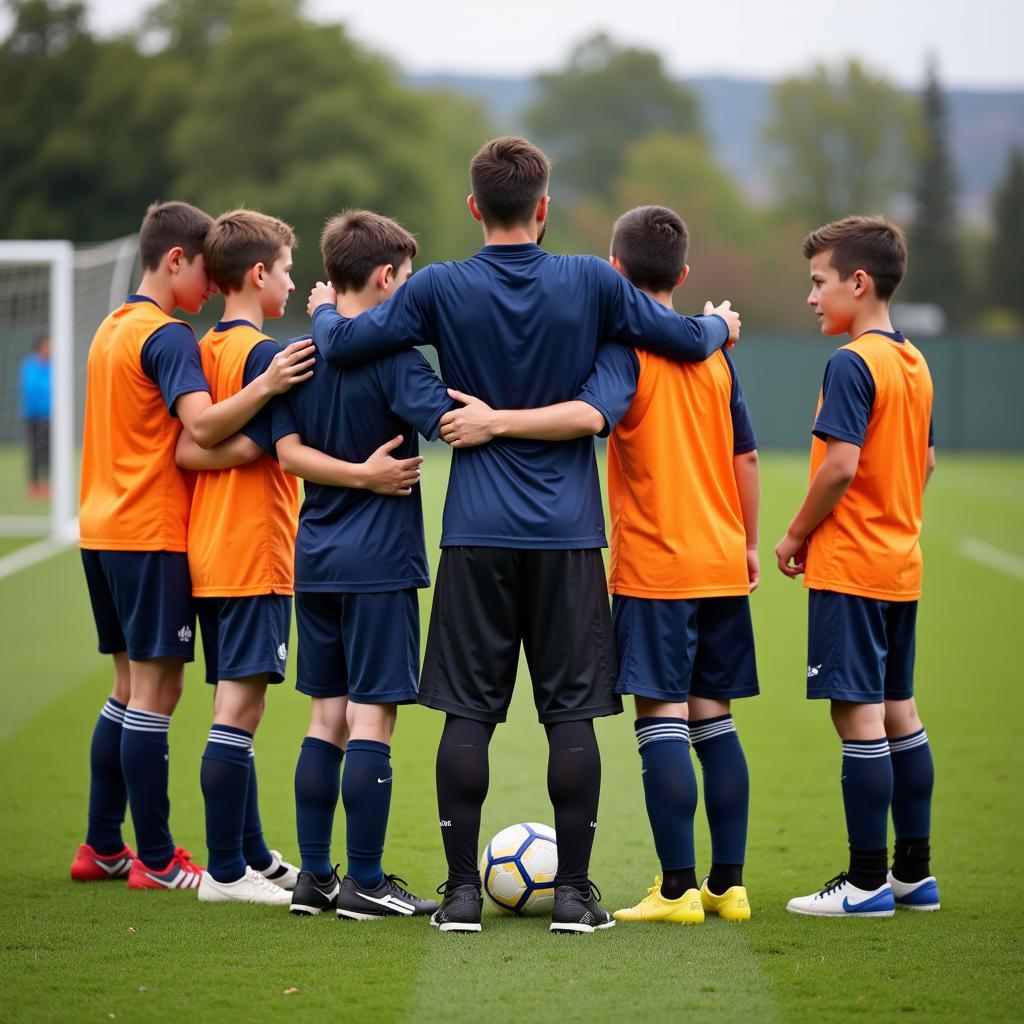 Player Receiving Support After Own Goal