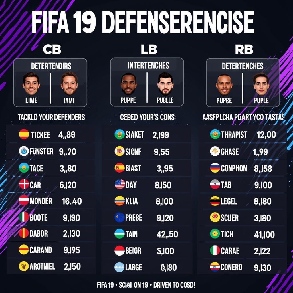 Defenders in FIFA 19