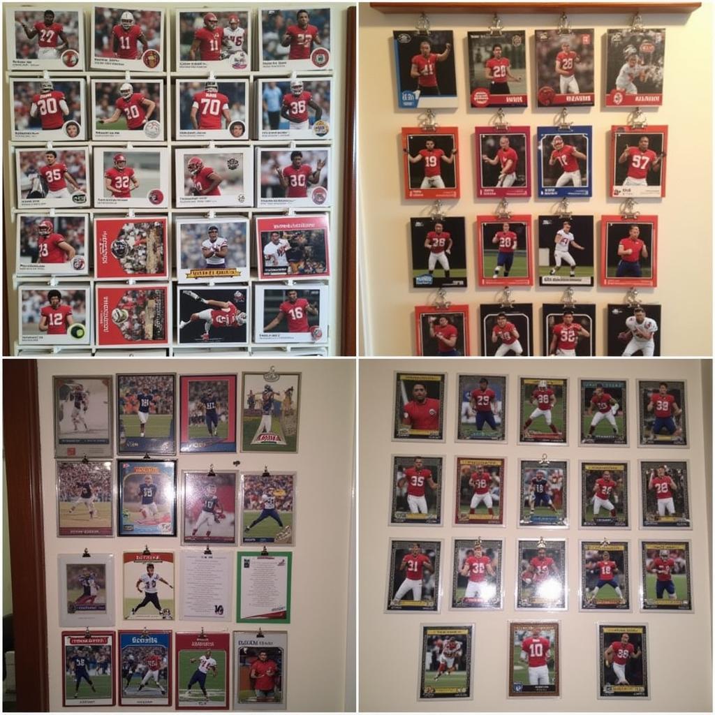 Displaying a Poca 2011 Football Card Collection