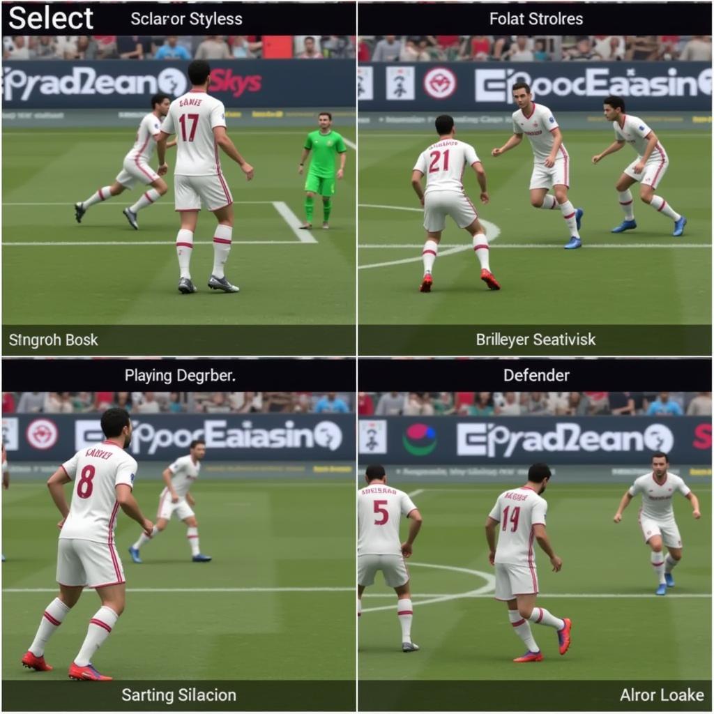 Choosing Position and Playing Style in PES 2017