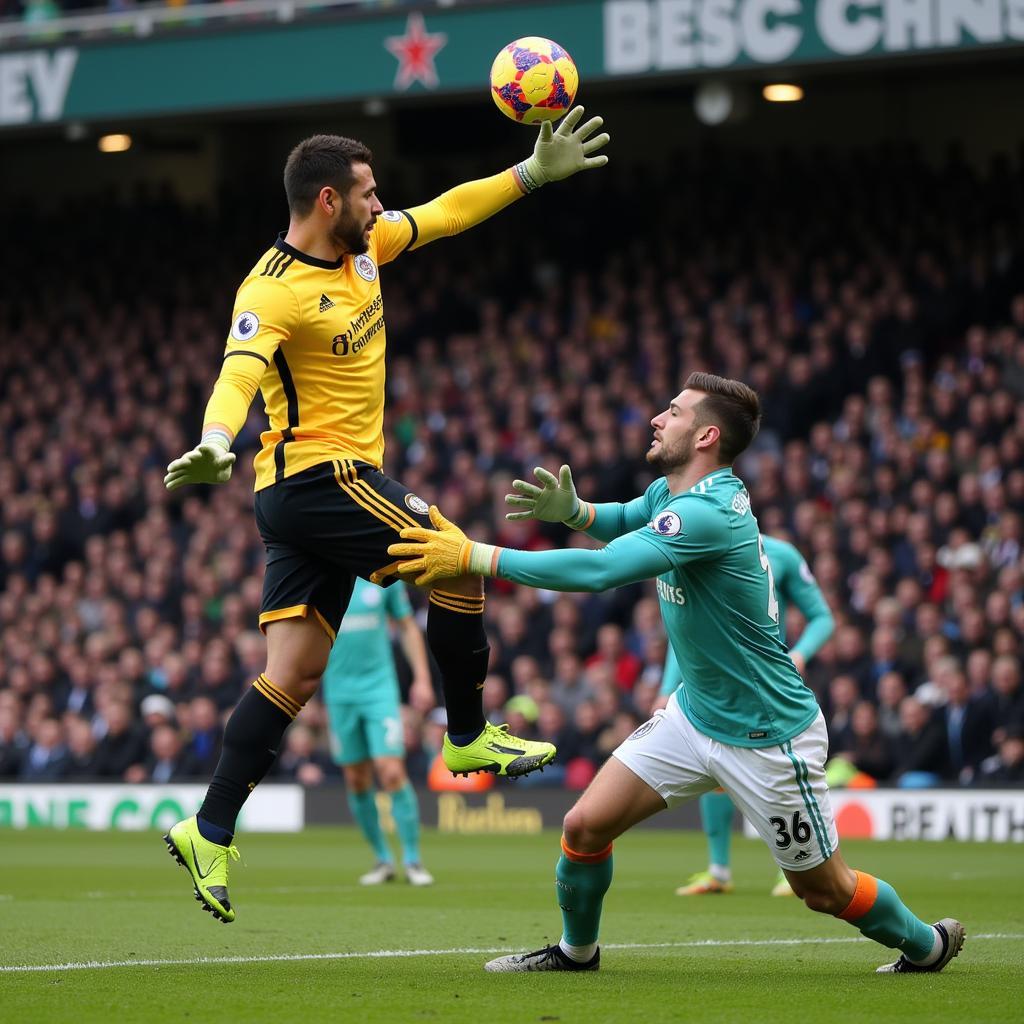 Premier League Tall Strikers Scoring Goals