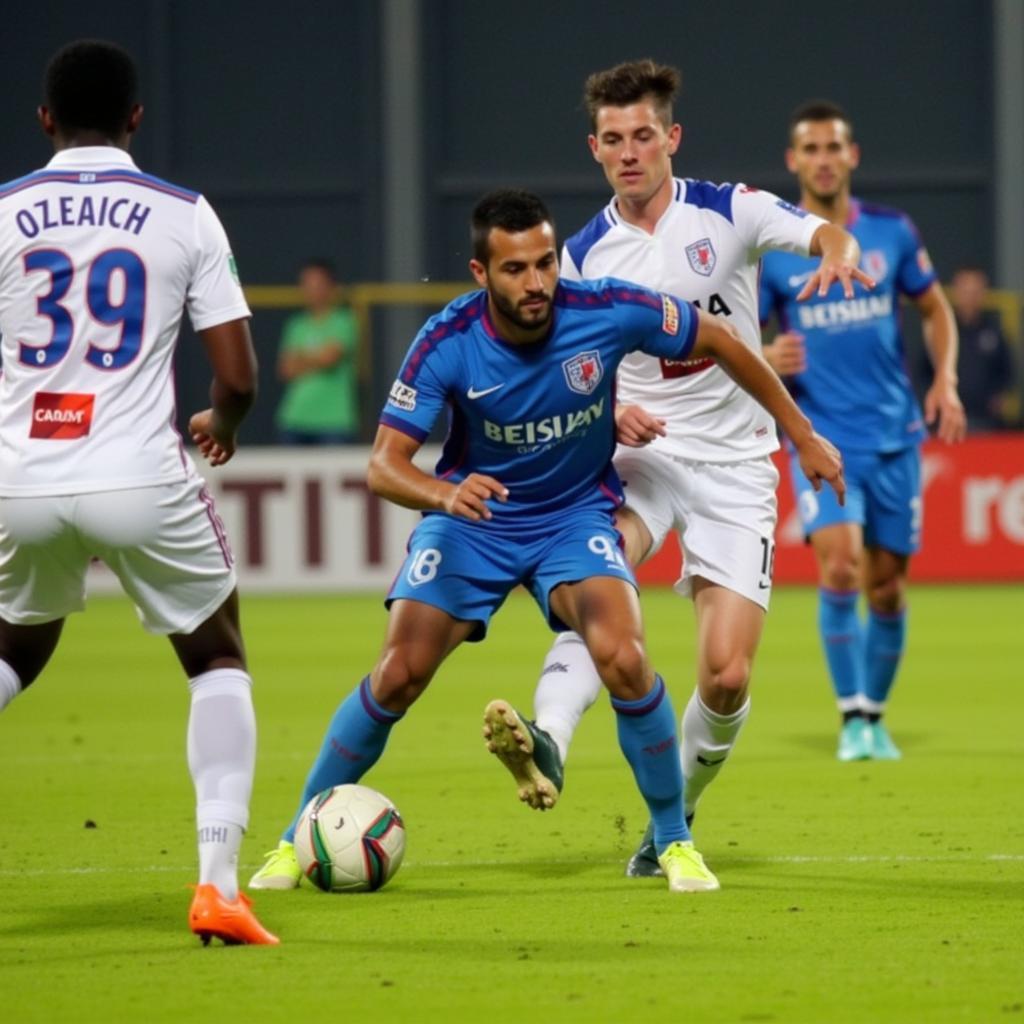 PTIT U23 football team competing in a match