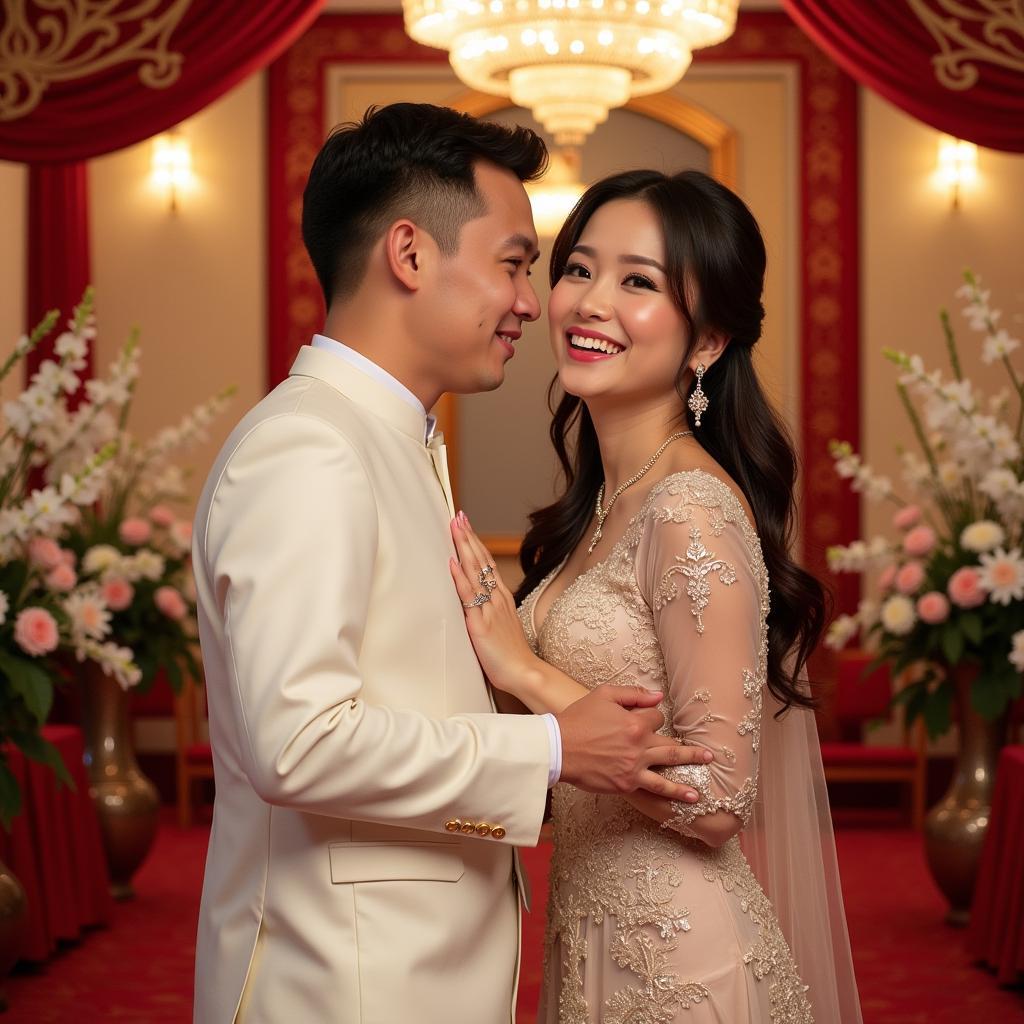 Que Ngoc Hai and Duong Thu Trang Wedding Photo