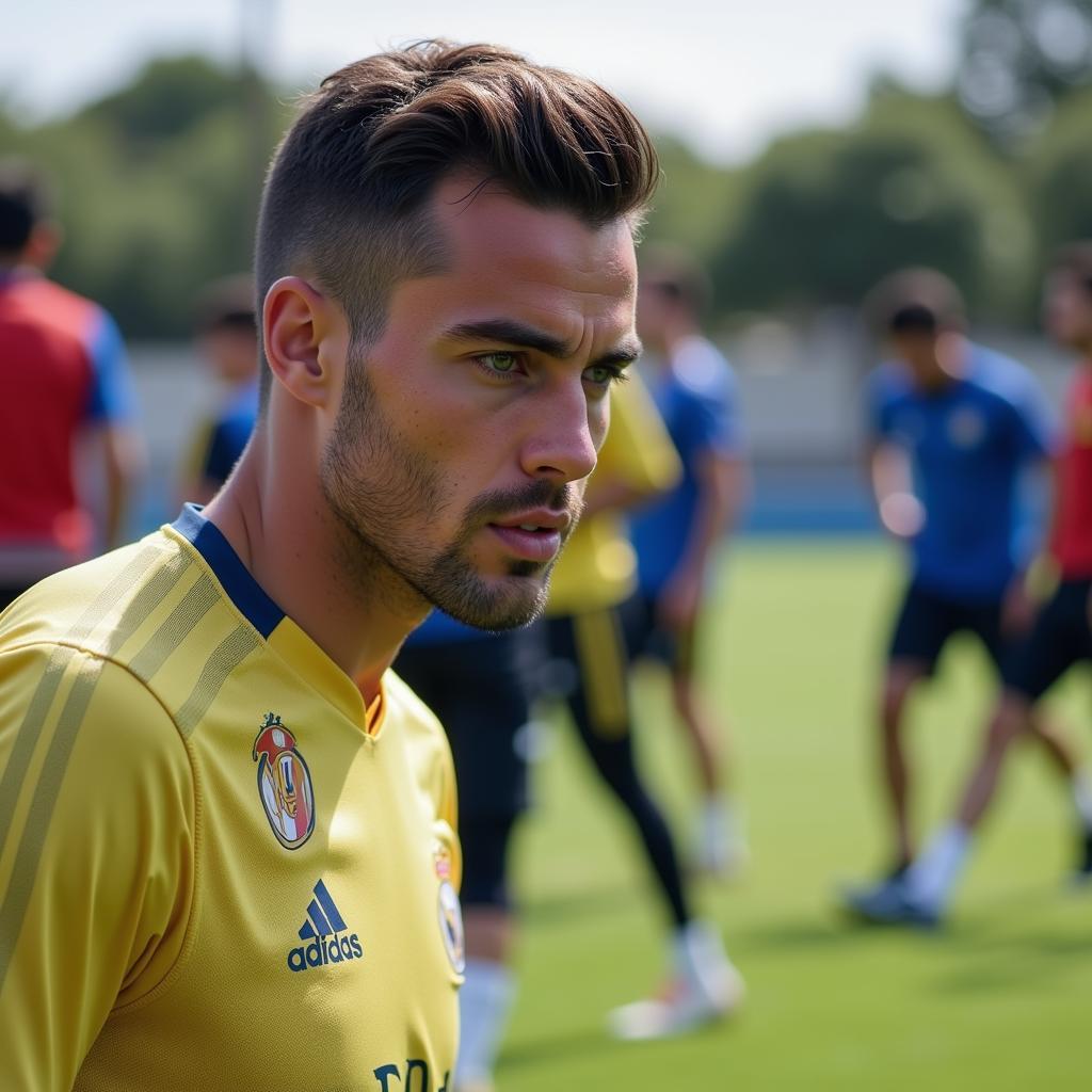 Real Madrid Player Training at Valdebebas