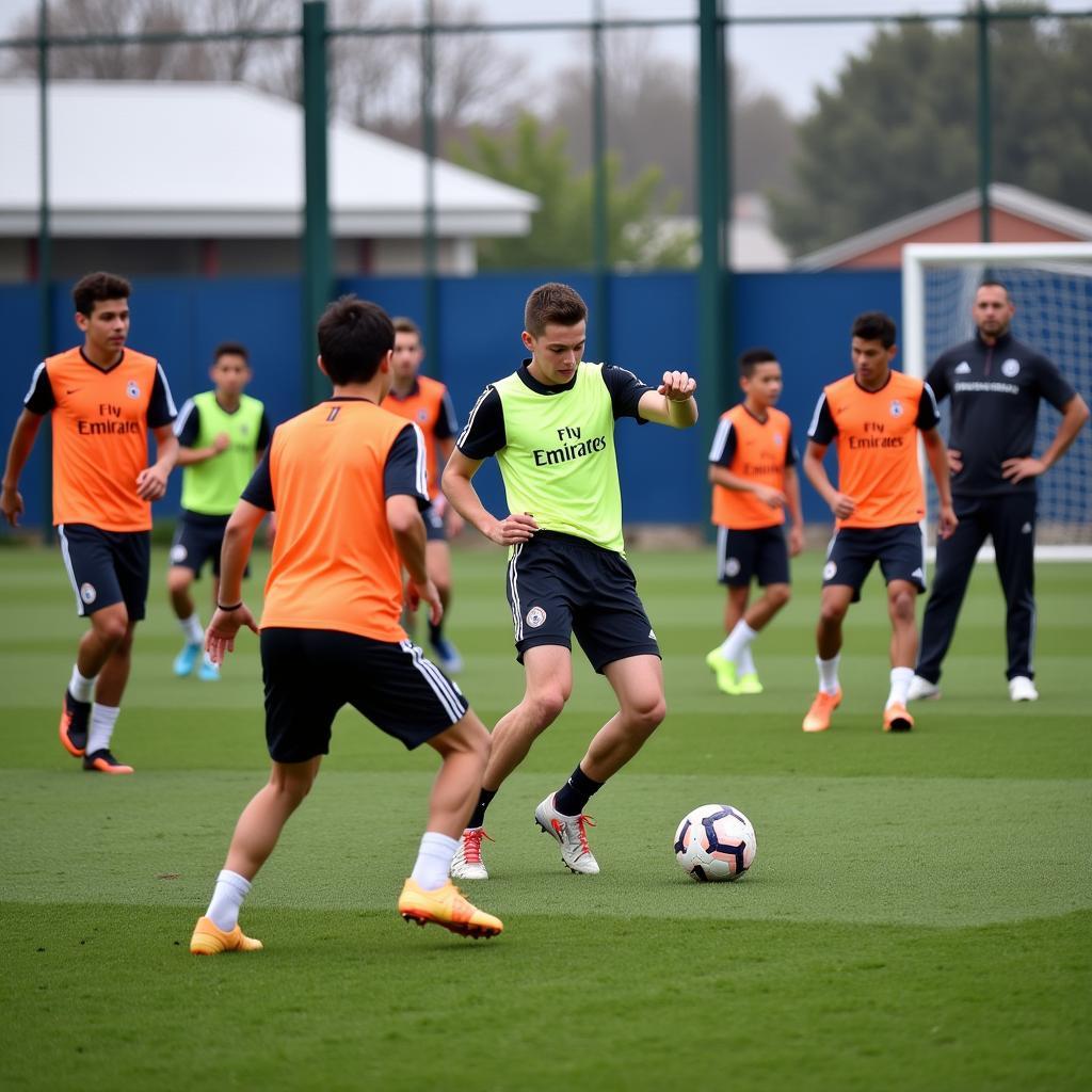 Real Madrid Youth Academy Training Session