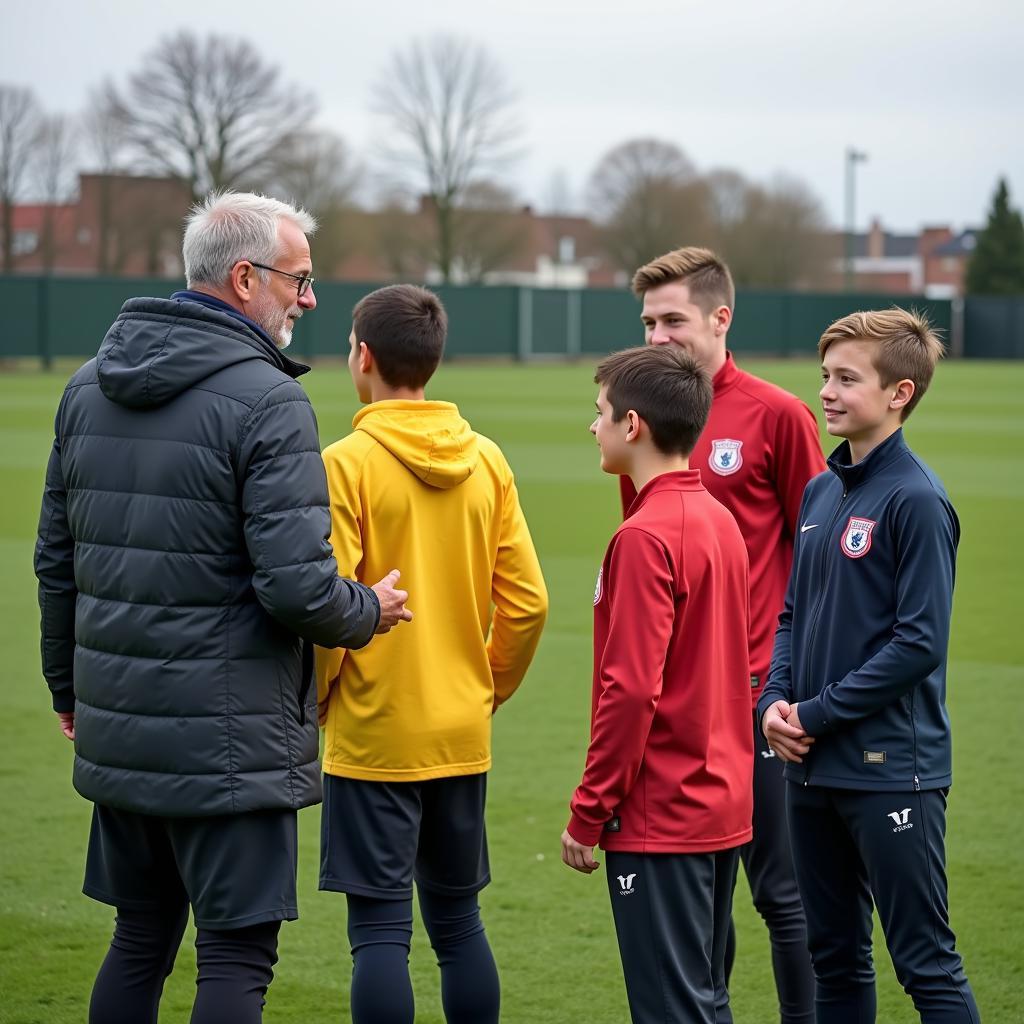 Retired Footballers Mentoring Young Players