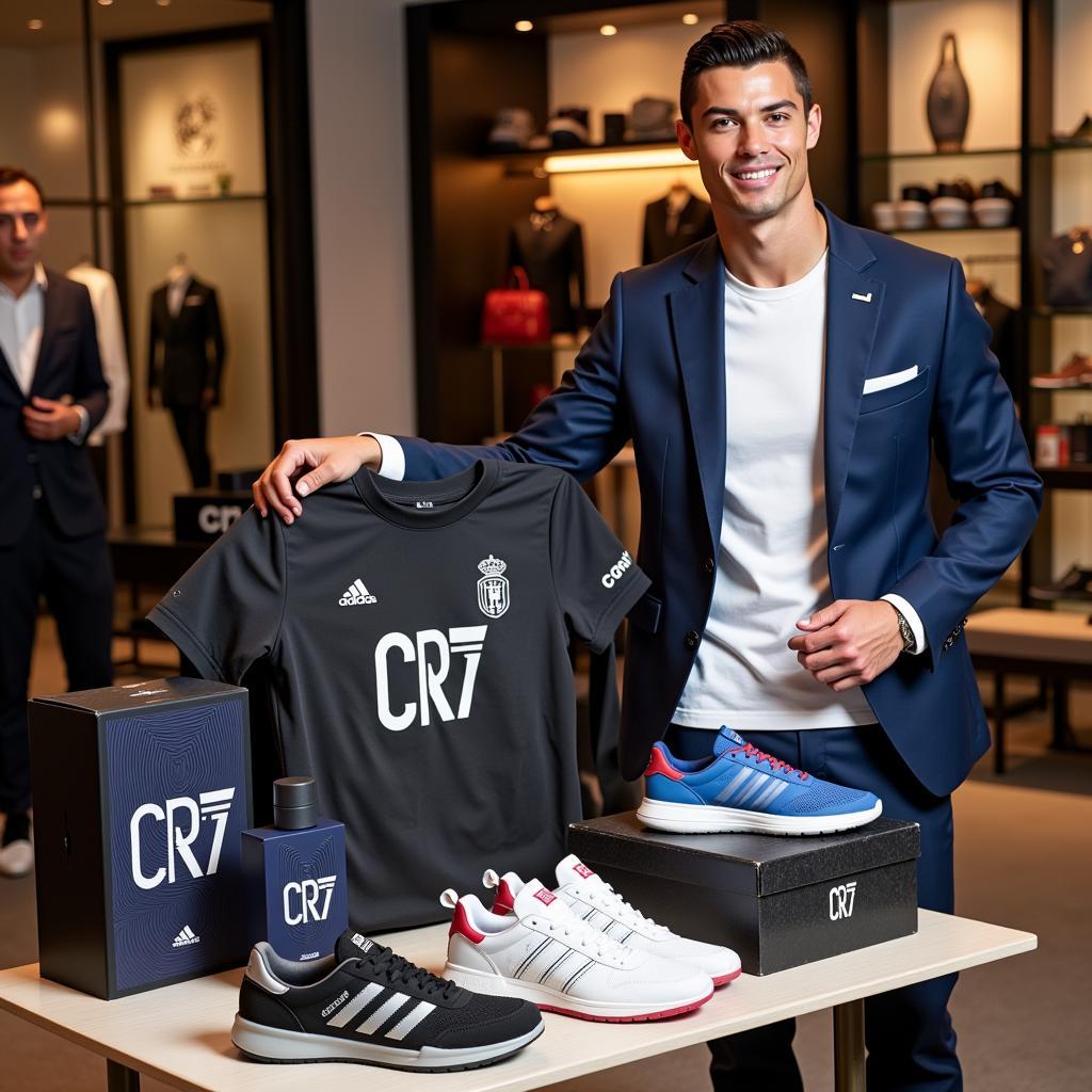 Ronaldo with CR7 Products