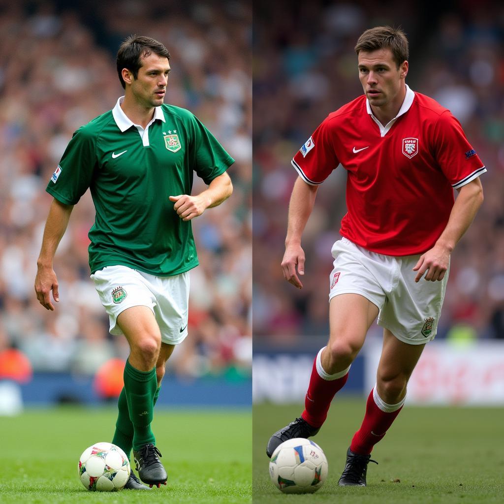 Comparing the playing styles of Roy Keane and Erling Haaland