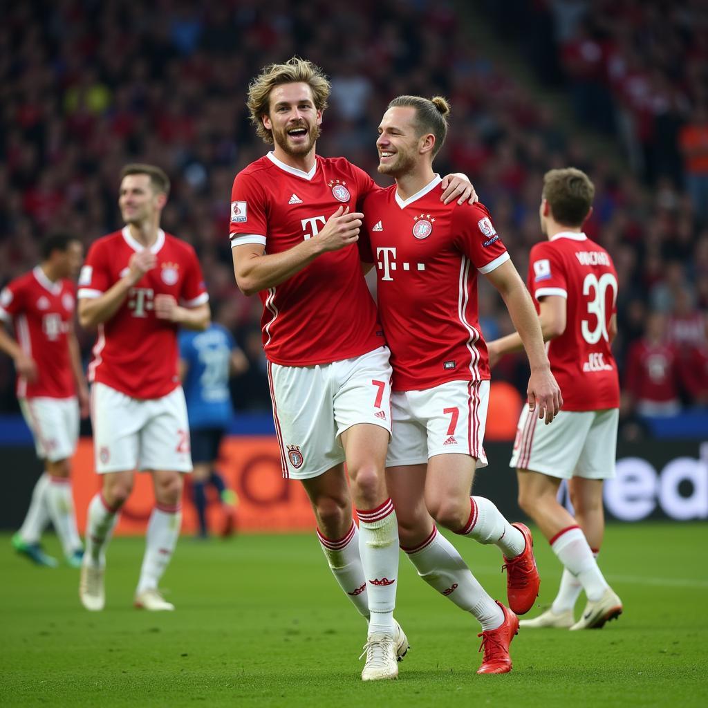 Sander Berge celebrating a goal, highlighting his potential and bright future.