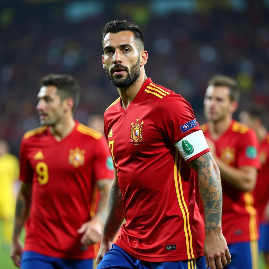 Sergio Ramos as captain of Spain