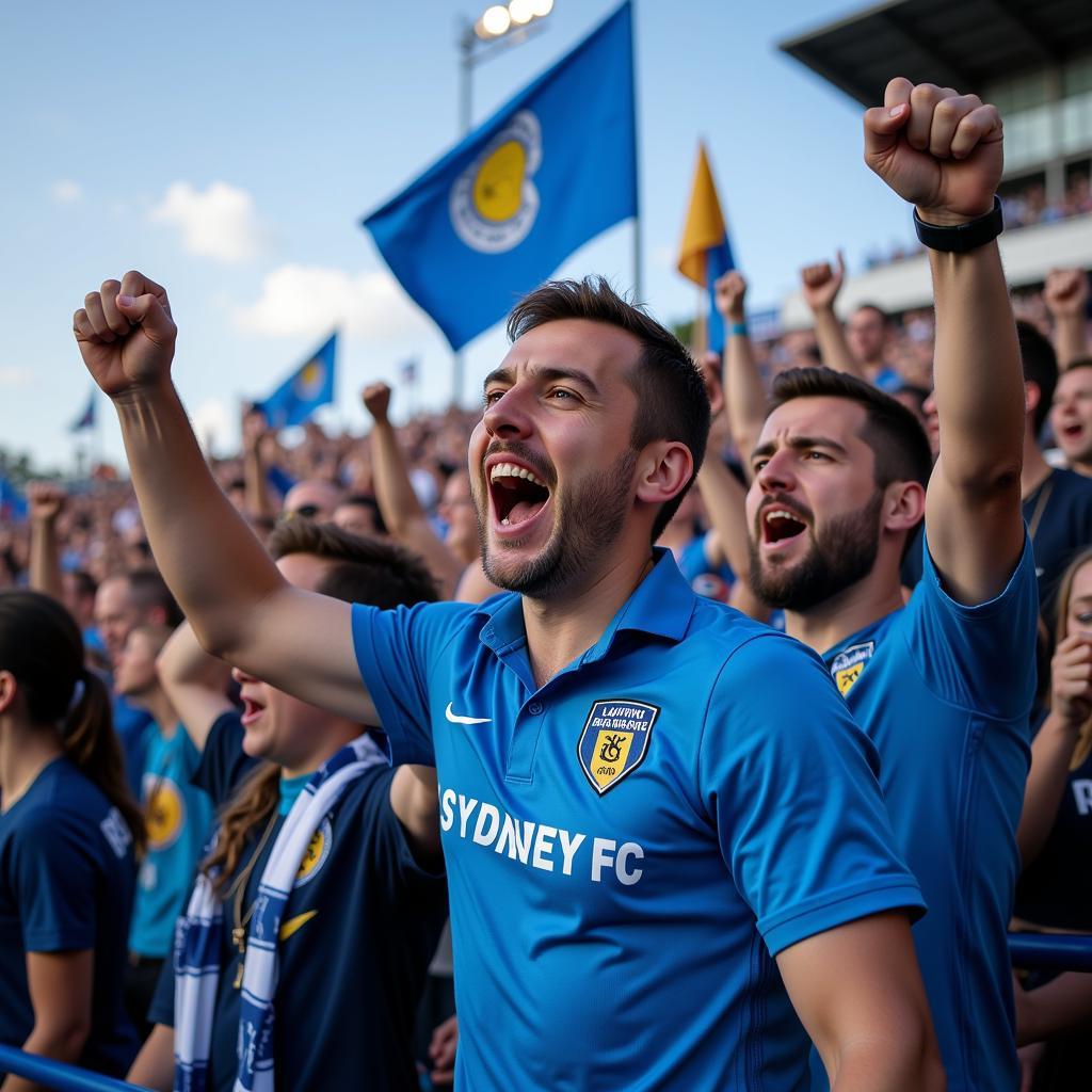 Sydney FC Fans Cheering