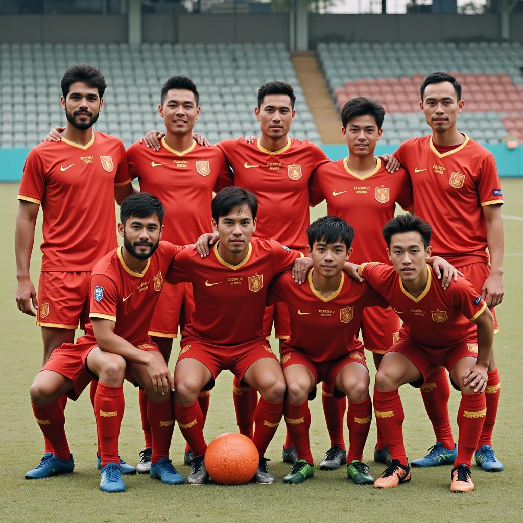 Thể Công team photo during the Nguyễn Mạnh Dũng era