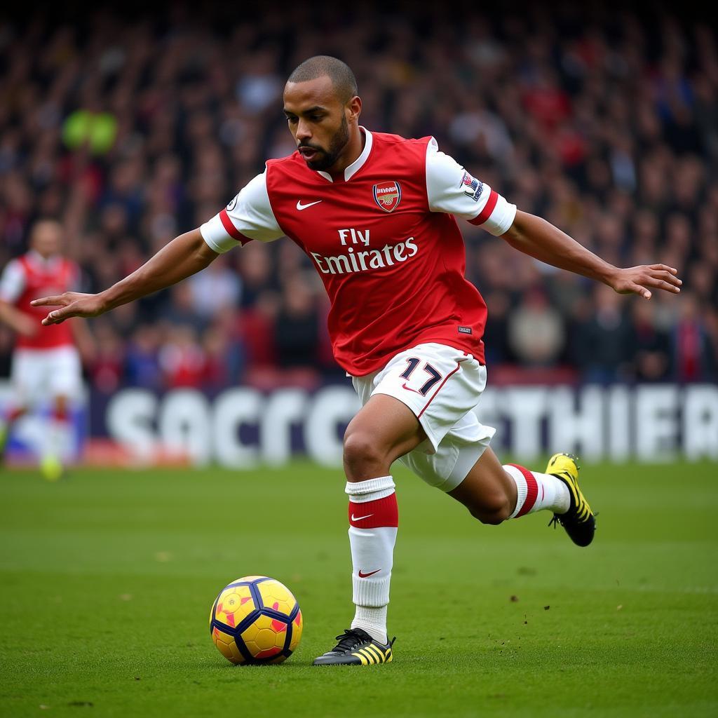 Thierry Henry iconic goal celebration for Arsenal