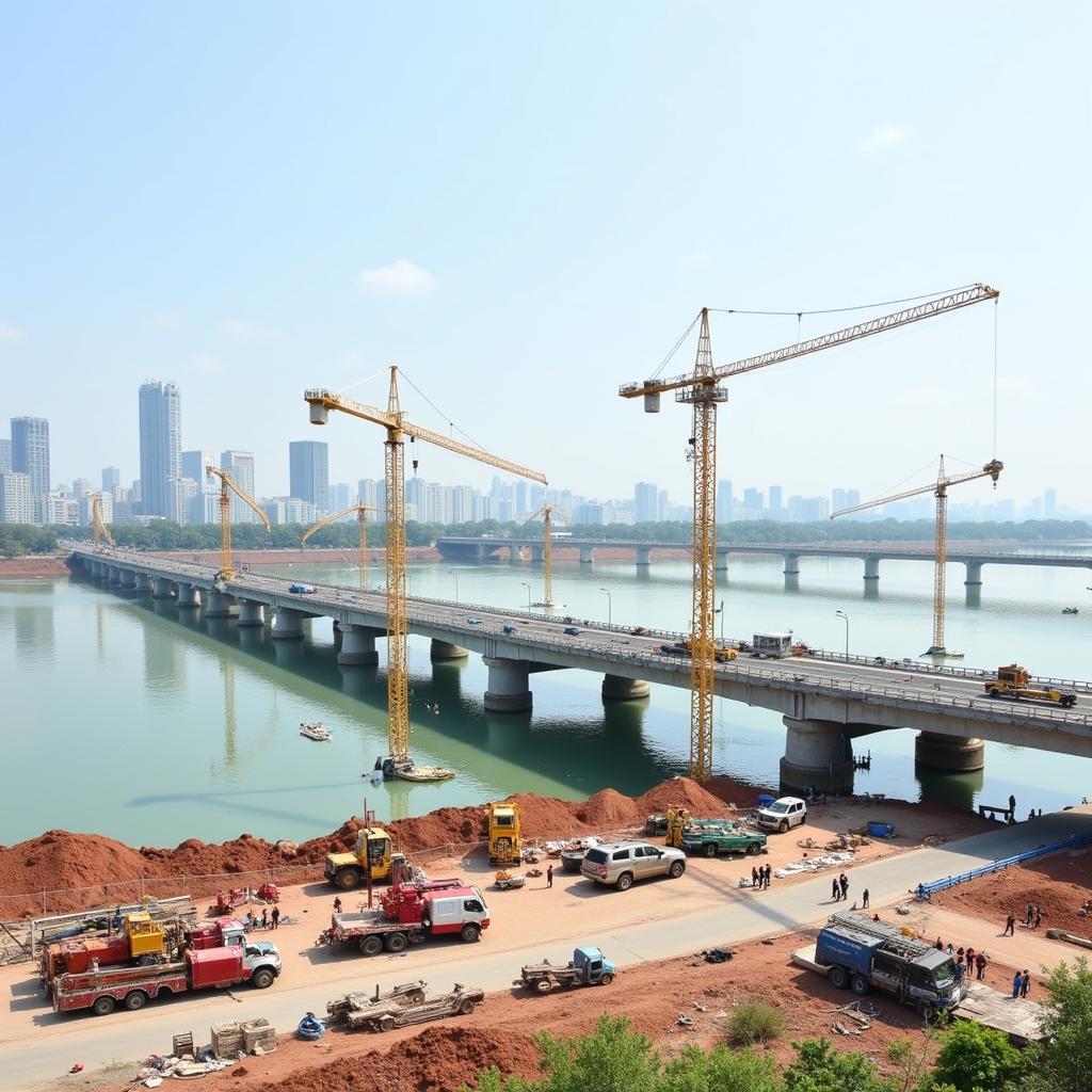 Thu Thiem 2 Bridge Construction Progress