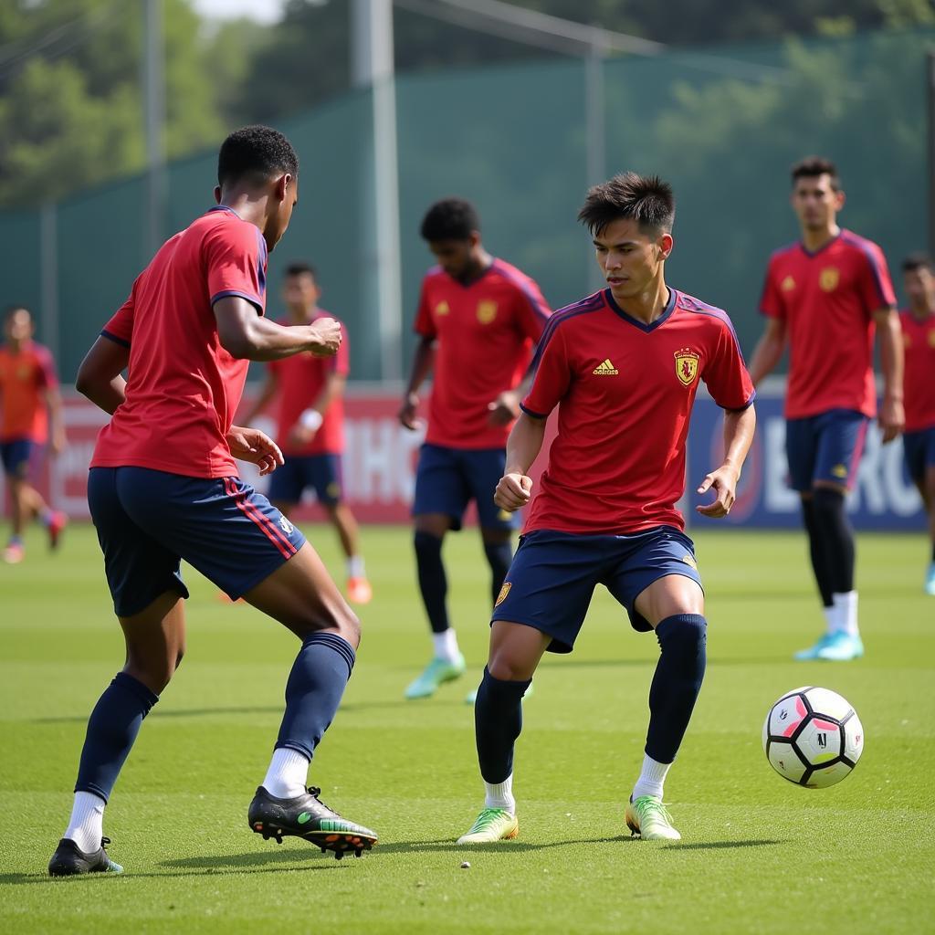 TPHCM Football Club Players Training