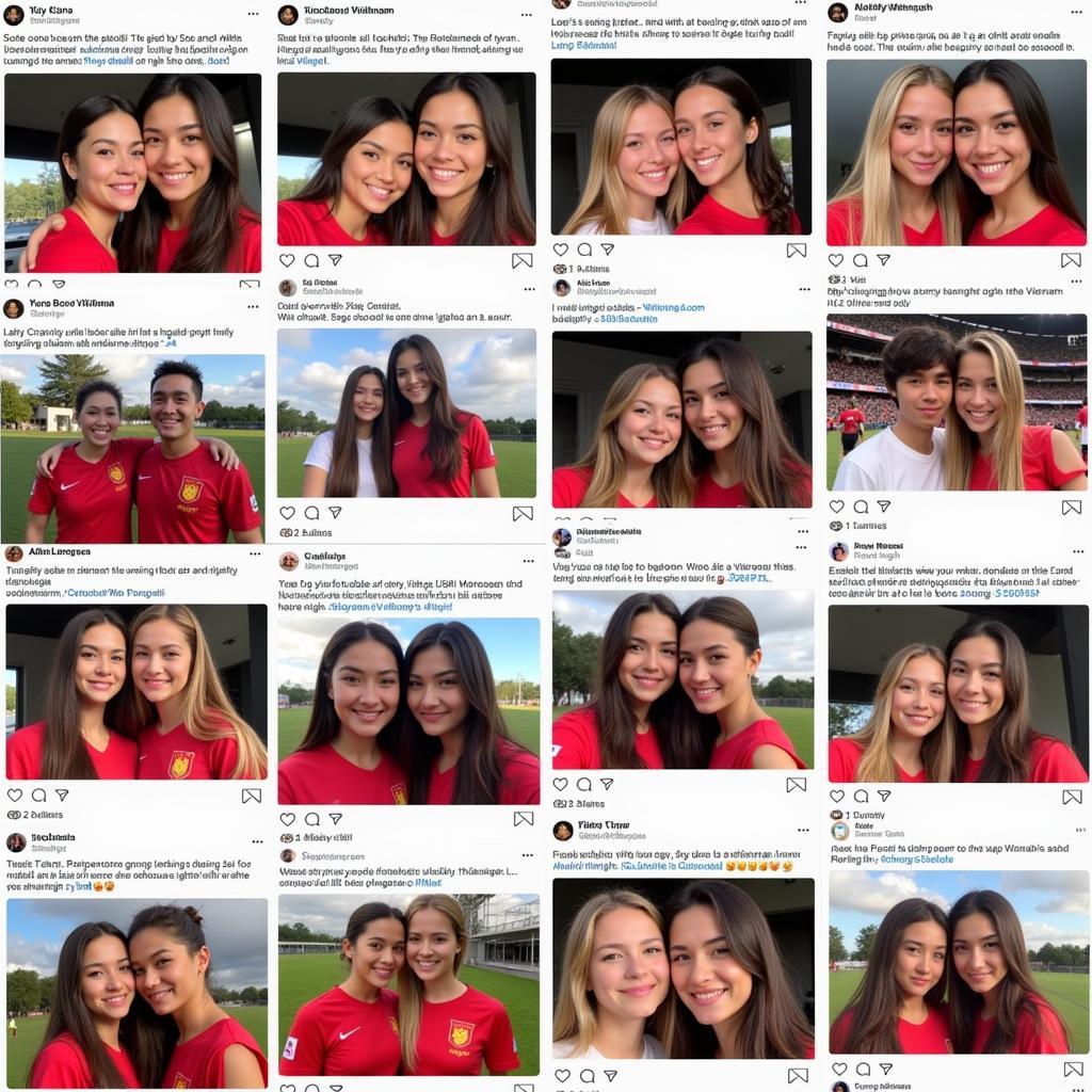 U22 Vietnam Players and Their Girlfriends on Social Media