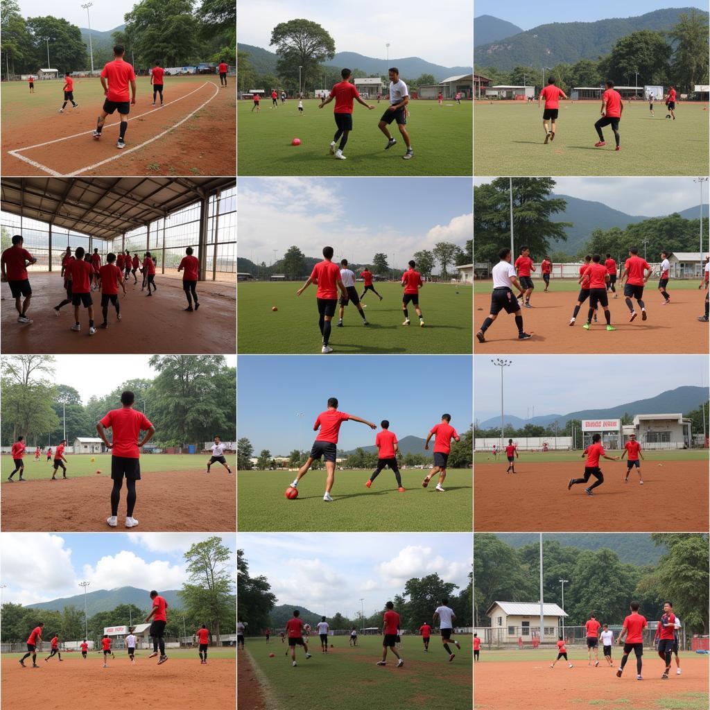 U23 Vietnam Players Training in Their Home Provinces