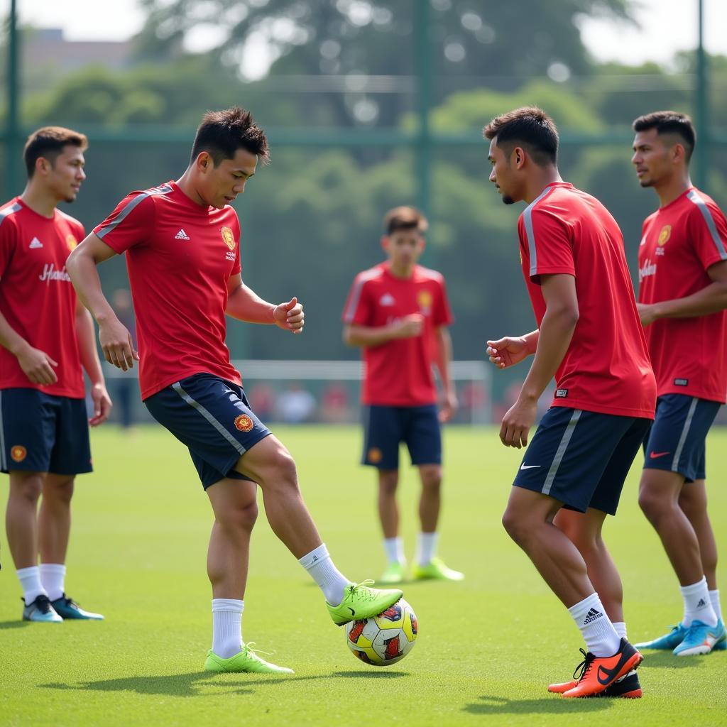 U23 Vietnam Players in Training