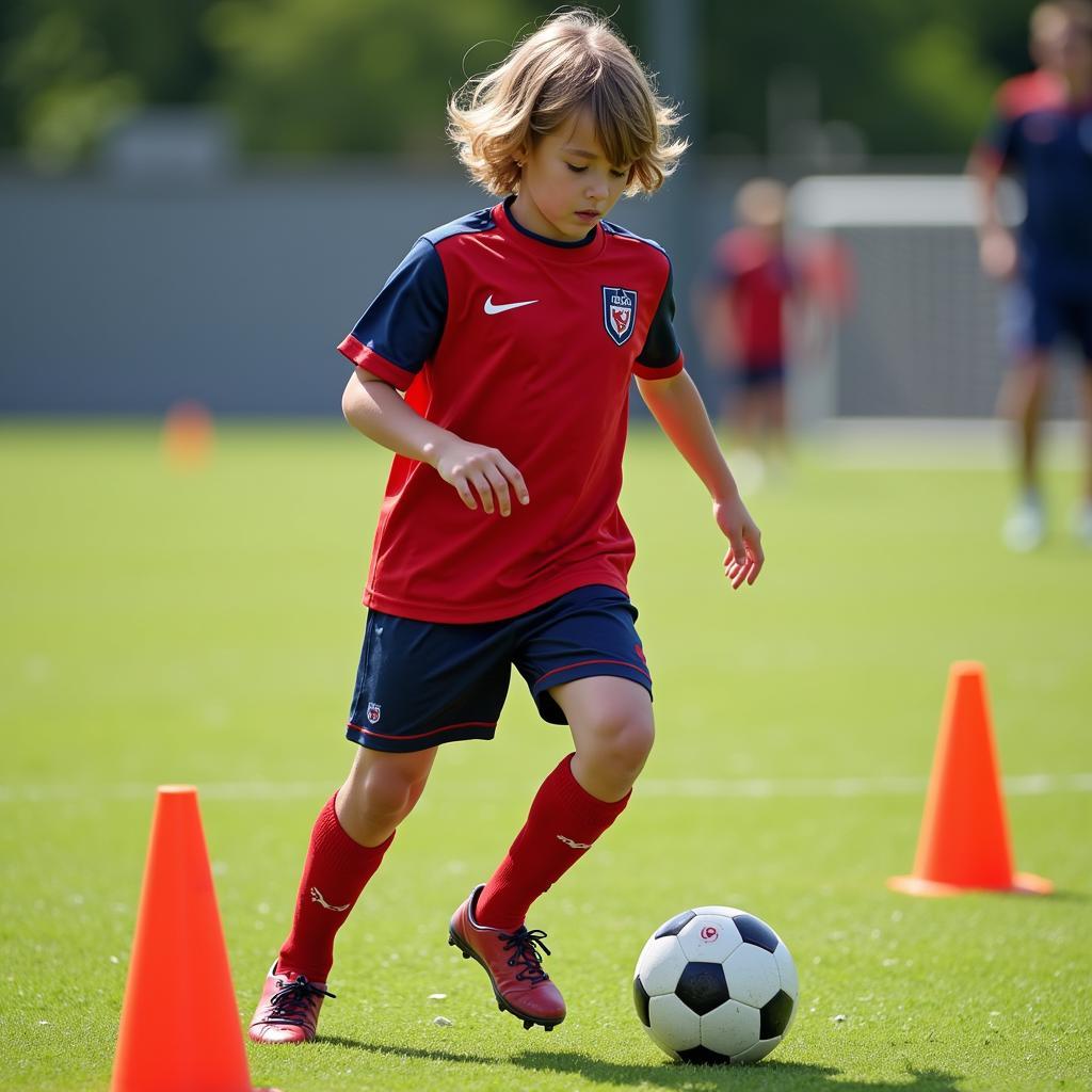 U6leen Player Demonstrating Dribbling Skills