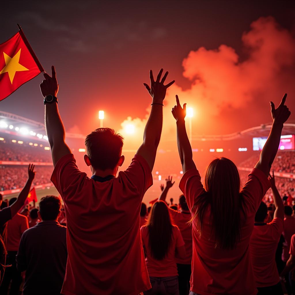 Vietnamese Fans Celebrating a 2019 Victory