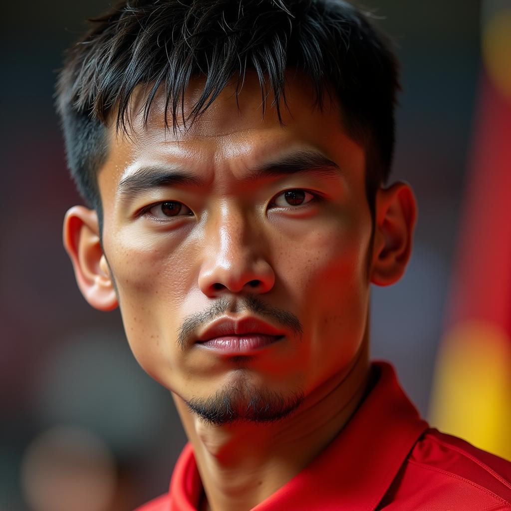 Portrait of the Vietnam National Football Team Captain