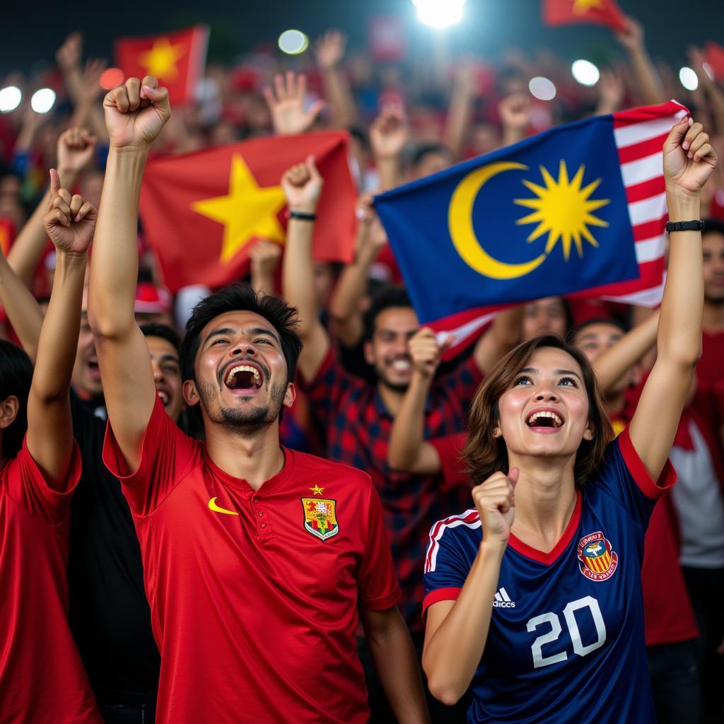 Vietnam and Malaysia Fans