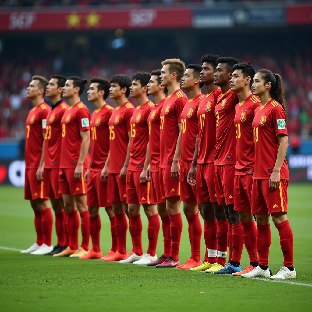 Vietnam National Football Team Squad Photo