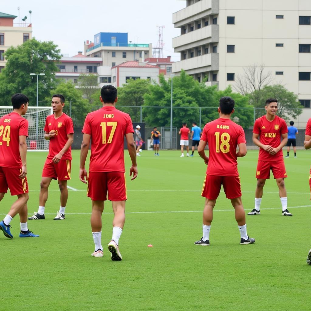 Vietnam U22 Squad Training in 2019