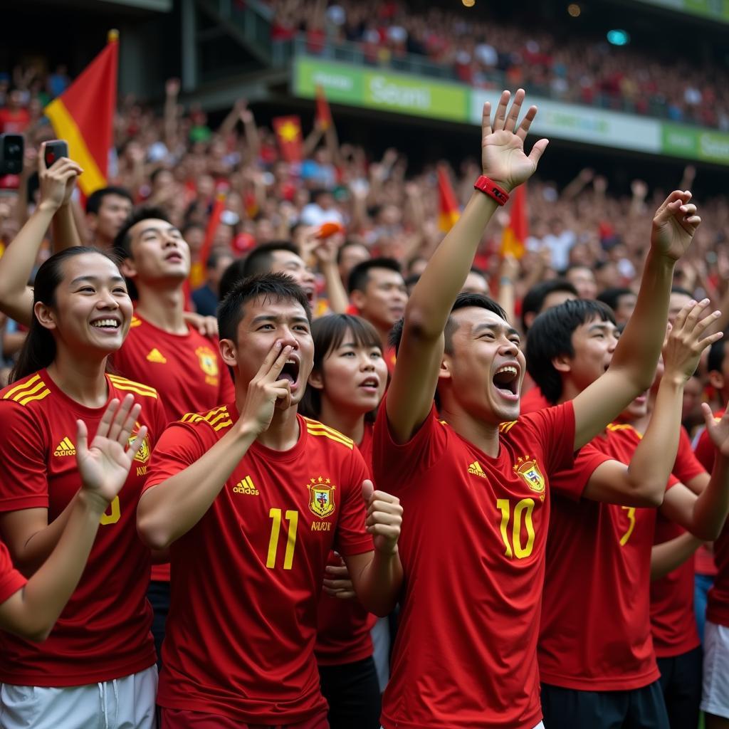 Vietnam U23 Fans Cheering