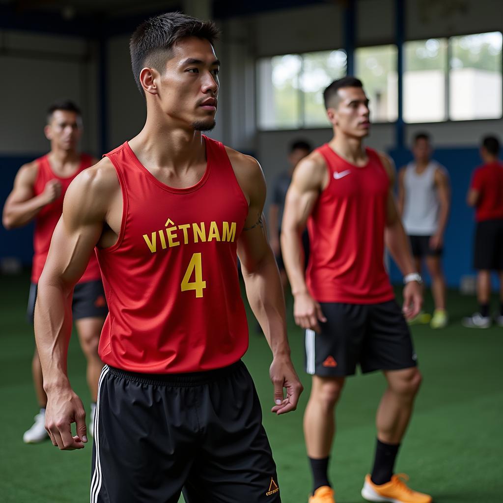 Vietnamese Number 4 Training Rigorously