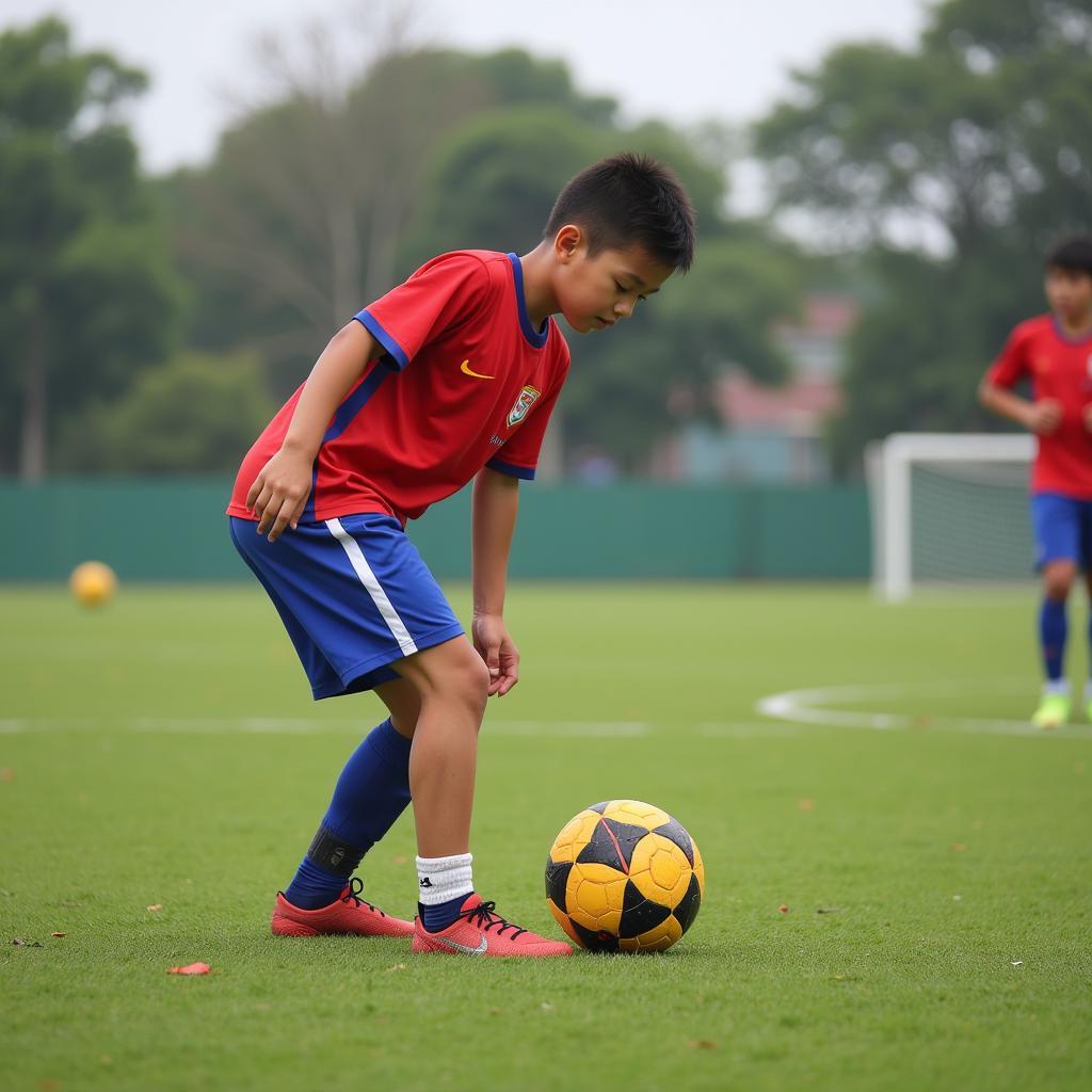 Worst Footballer in Vietnam Training Difficulties