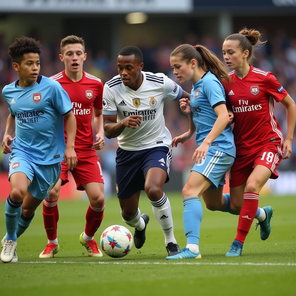 Young Defenders Making Tackles