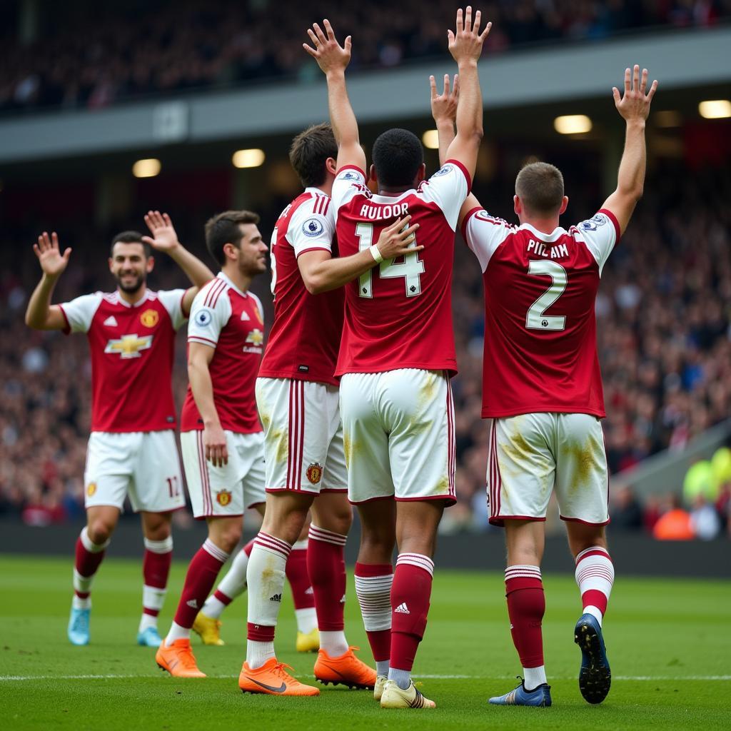 Player Celebrating a Goal