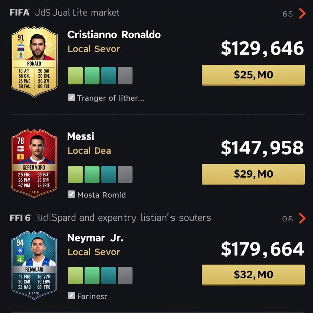 2016 FIFA Online 3 Market Prices