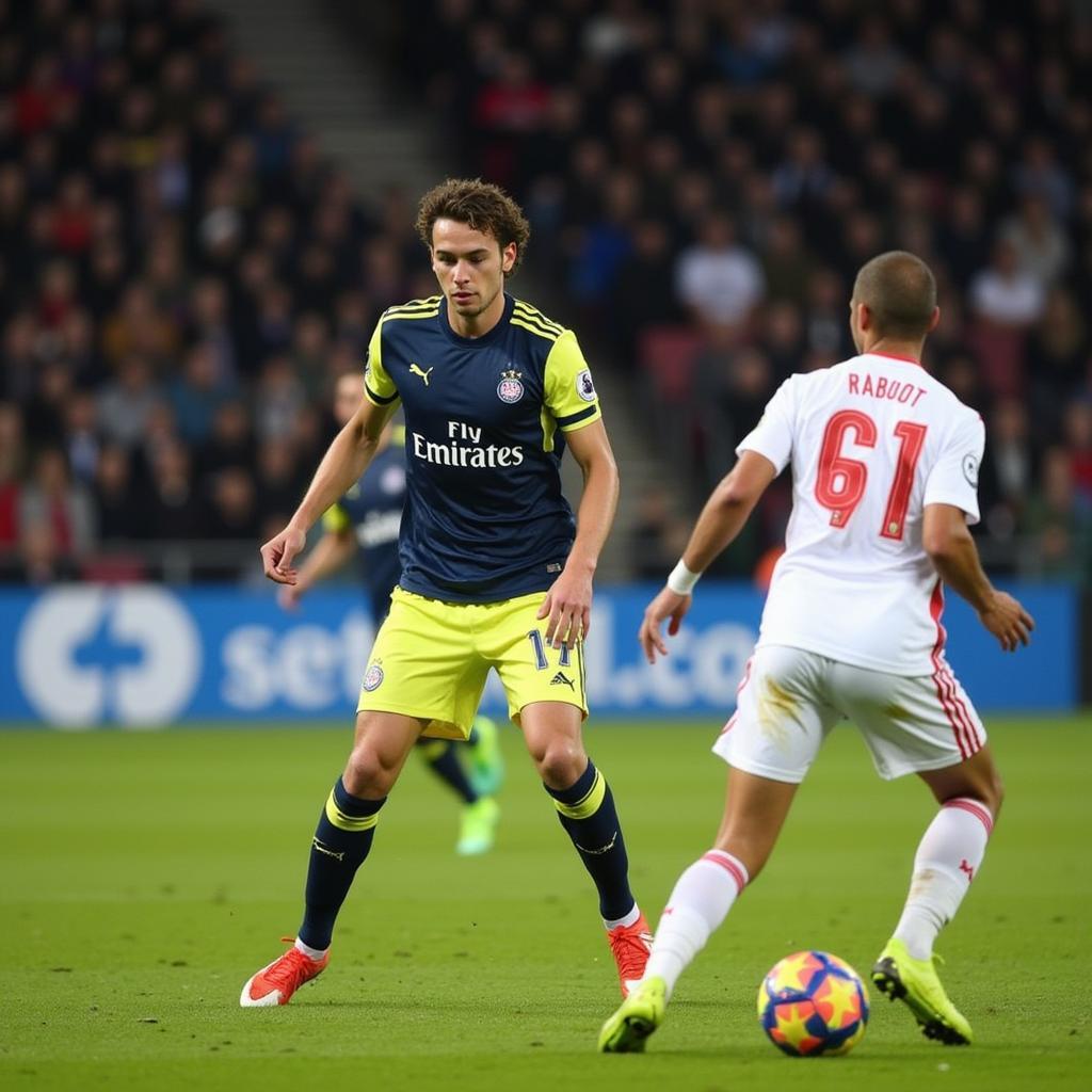 Adrien Rabiot demonstrating his precise passing ability.