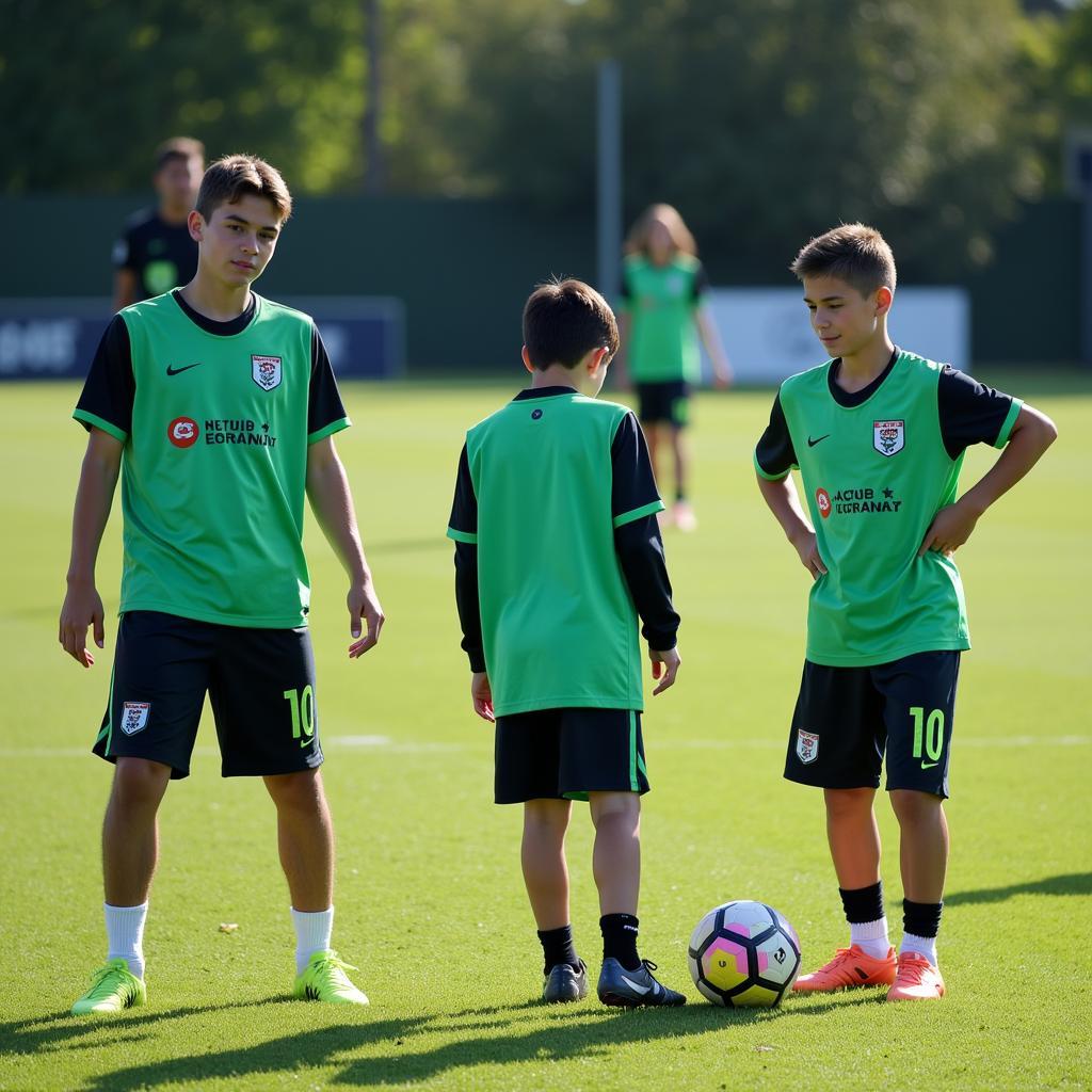 AS Saint-Étienne youth team training